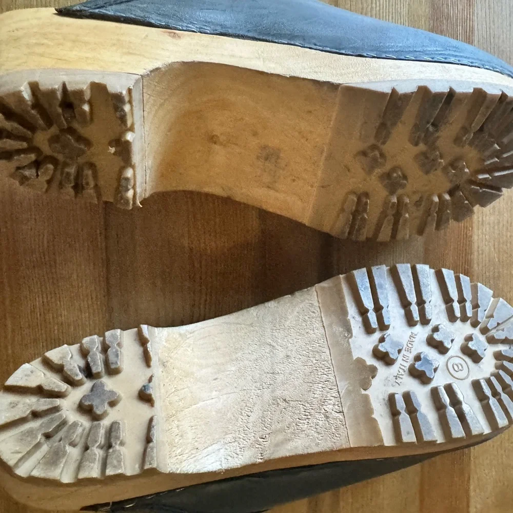 J. Crew Vintage Italian Leather Clogs